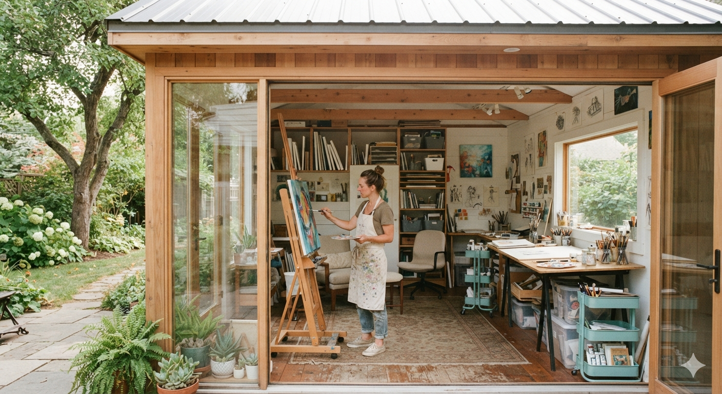 Art Studio Shed Plans: Optimize Space & Natural Light