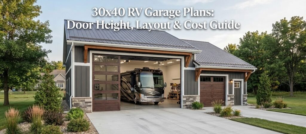 30×40 RV Garage Plans: Door Height, Layout & Cost Guide