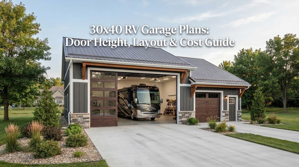 30×40 RV Garage Plans: Door Height, Layout & Cost Guide