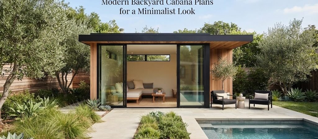 Modern Backyard Cabana Plans for a Minimalist Look