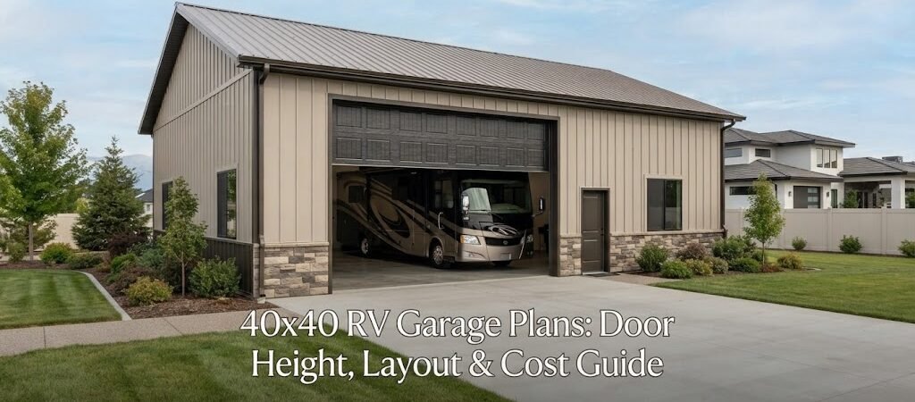 40×40 RV Garage Plans: Door Height, Layout & Cost Guide