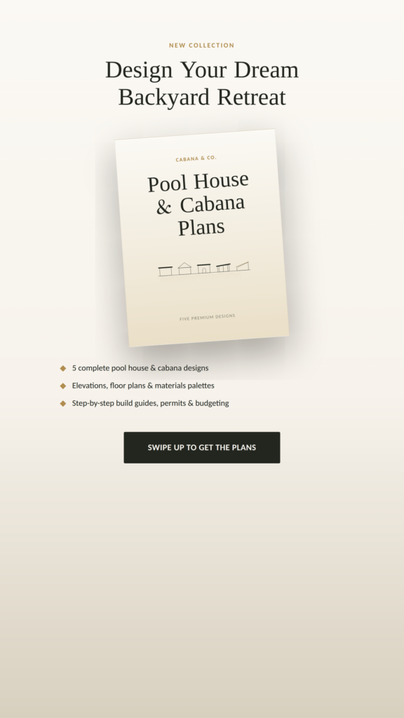 Pool House Shed Plans: Simple Storage Meets Poolside Style