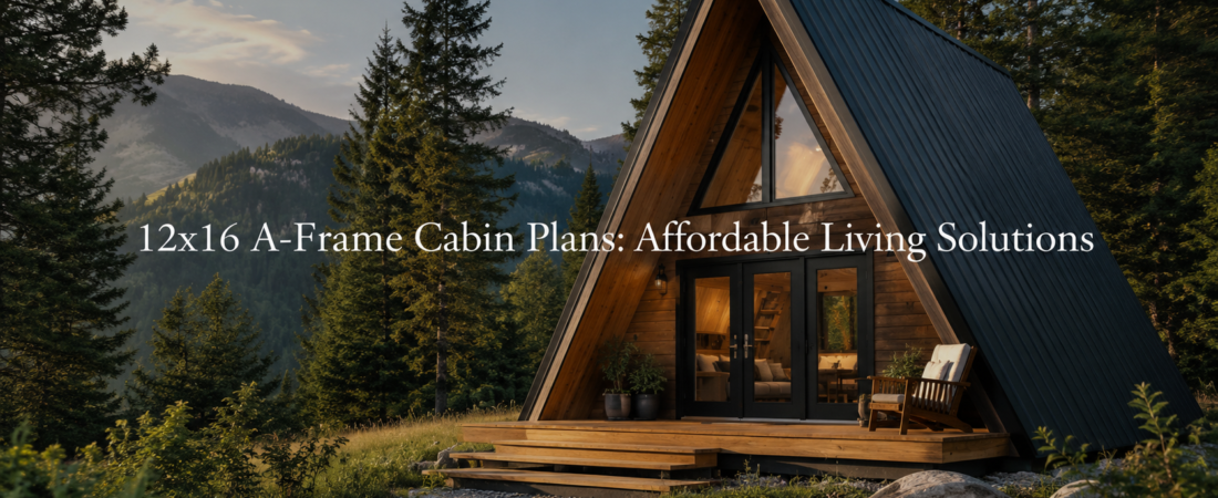 12×16 A-Frame Cabin Plans: Your Ideal Compact Home