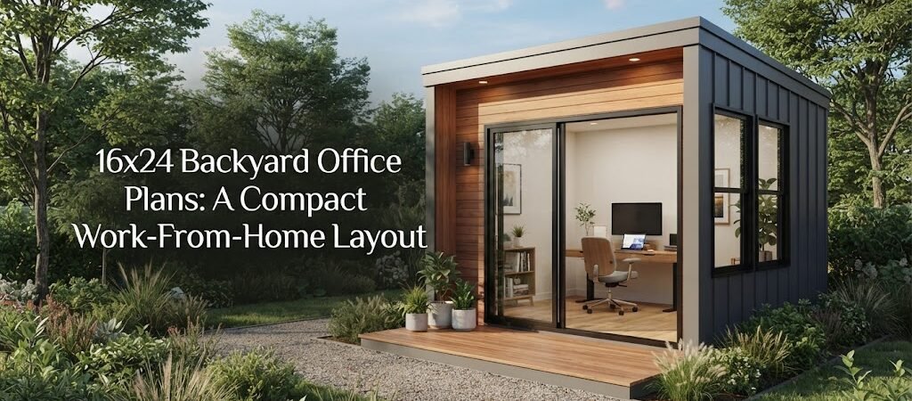 16×24 Backyard Office Plans: A Compact Work-From-Home Layout