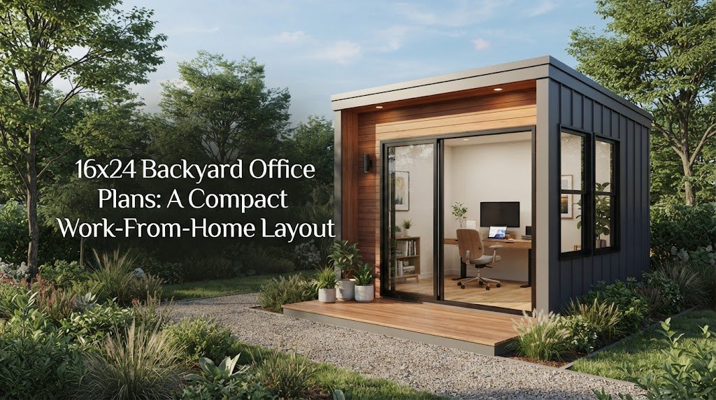 16×24 Backyard Office Plans: A Compact Work-From-Home Layout
