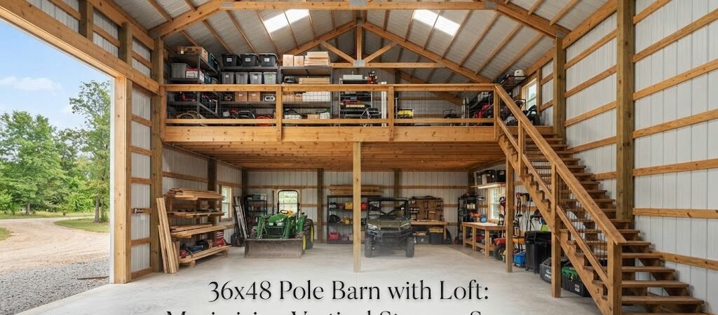 36×48 Pole Barn with Loft: Maximizing Vertical Storage Space