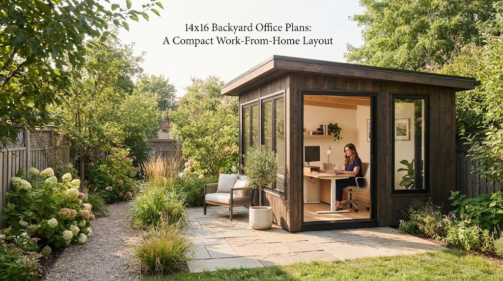 14×16 Backyard Office Plans: A Compact Work-From-Home Layout