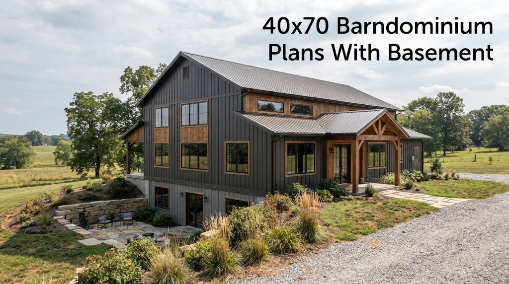 40×70 Barndominium Plans with Basement for Optimal Space