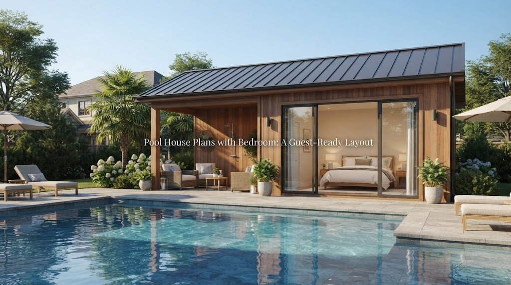 Pool House Plans with Bedroom: A Guest-Ready Layout