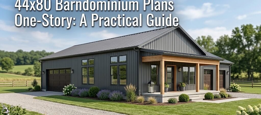 44×80 Barndominium Plans: One-Story Design Guide