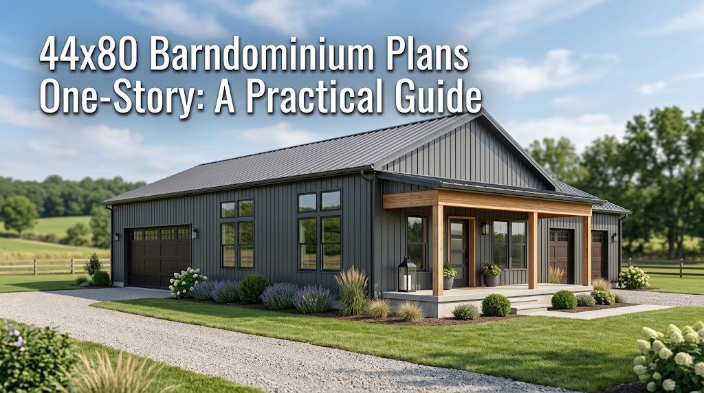 44×80 Barndominium Plans: One-Story Design Guide