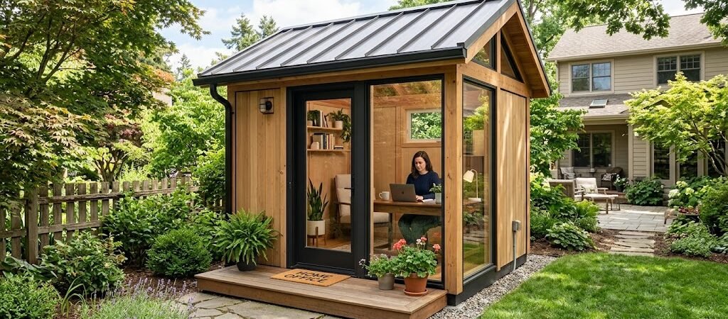 Backyard Office Shed Plans for Smart Home Offices
