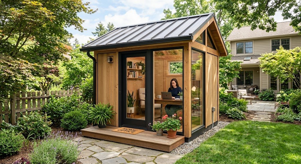 Backyard Office Shed Plans for Smart Home Offices