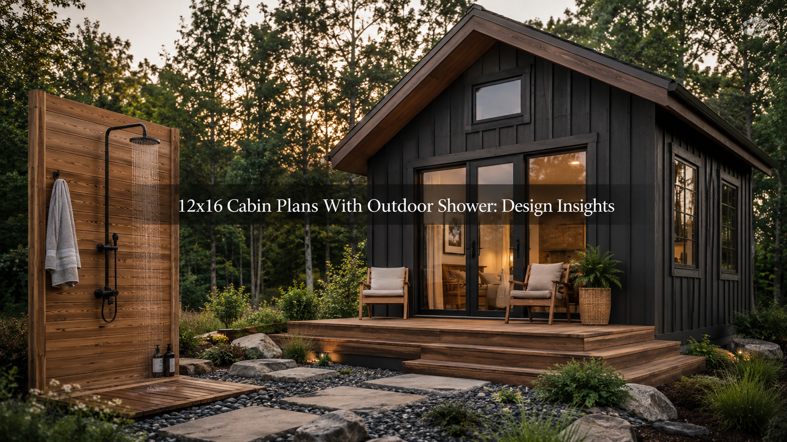 12×16 Cabin Plans with Outdoor Shower: Design Essentials