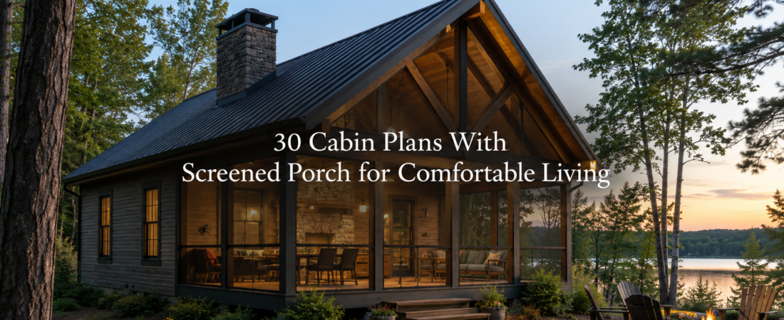 Cabin Plans with Screened Porches for Comfort & Style