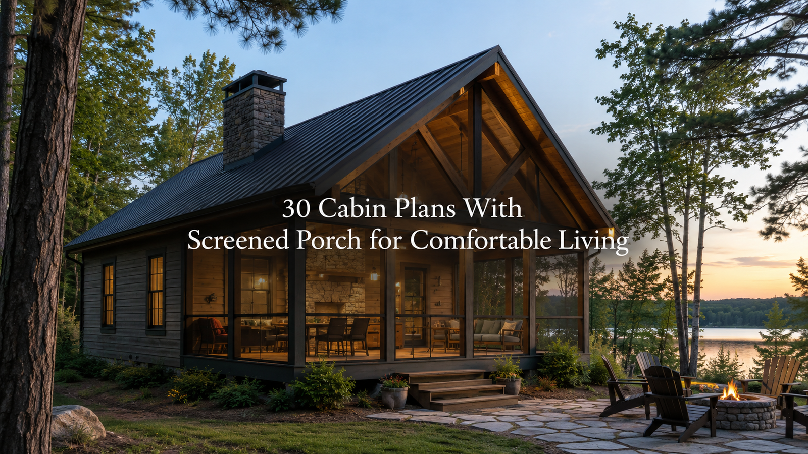 Cabin Plans with Screened Porches for Comfort & Style