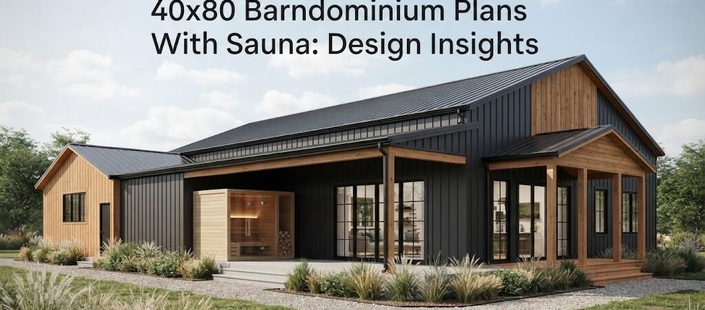 40×80 Barndominium Plans with Sauna: Spacious Living Redefined