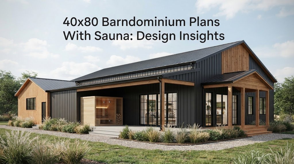 40×80 Barndominium Plans with Sauna: Spacious Living Redefined