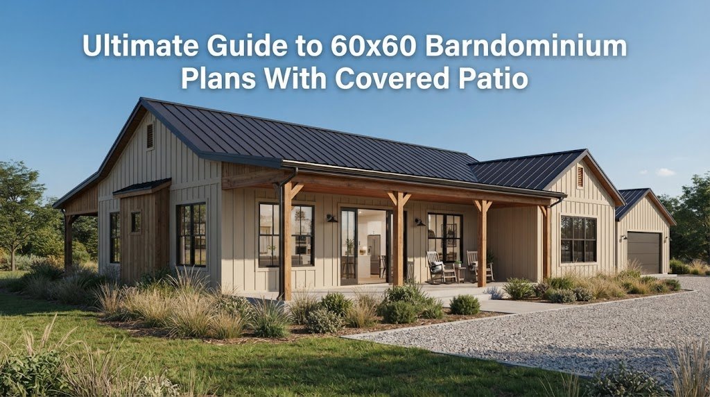 Explore x60 Barndominium Plans With Covered Patio