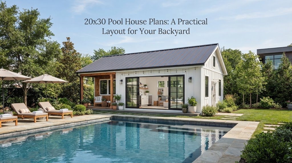 20×30 Pool House Plans: A Practical Layout for Your Backyard