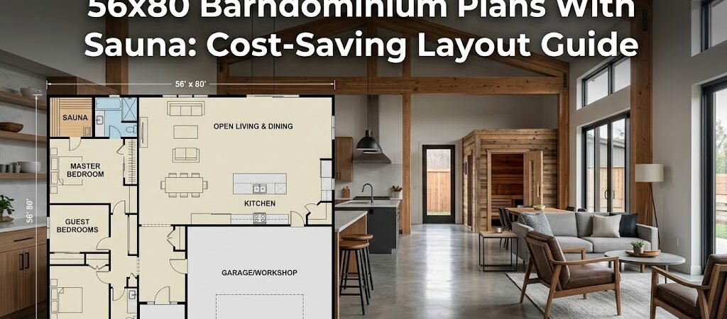 Maximize Your 56×80 Barndominium Plans with Sauna Insights