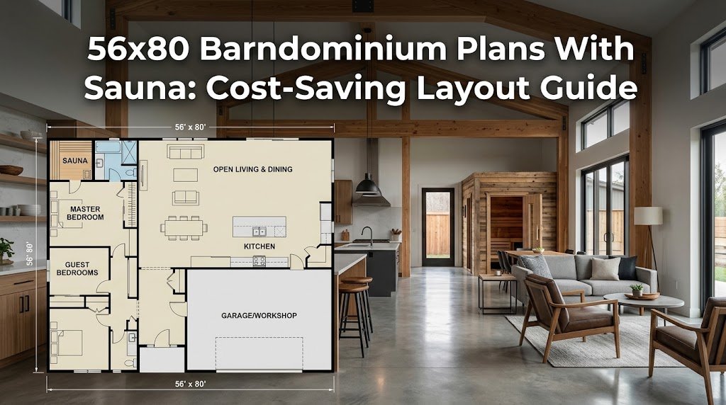Maximize Your 56×80 Barndominium Plans with Sauna Insights