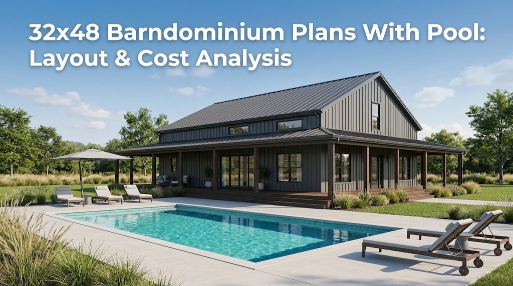 32×48 Barndominium Plans with Pool: Cost & Design Insights