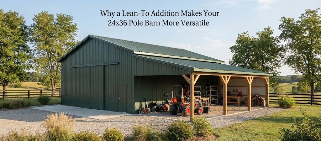 Why a Lean-To Addition Makes Your 24×36 Pole Barn More Versatile