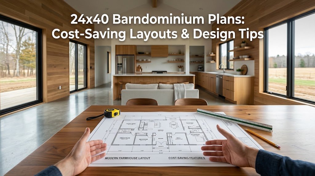 Cost-Saving 24×40 Barndominium Plans for Smart Living