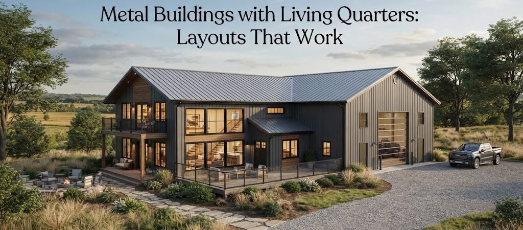 Metal Buildings with Living Quarters: Layouts That Work