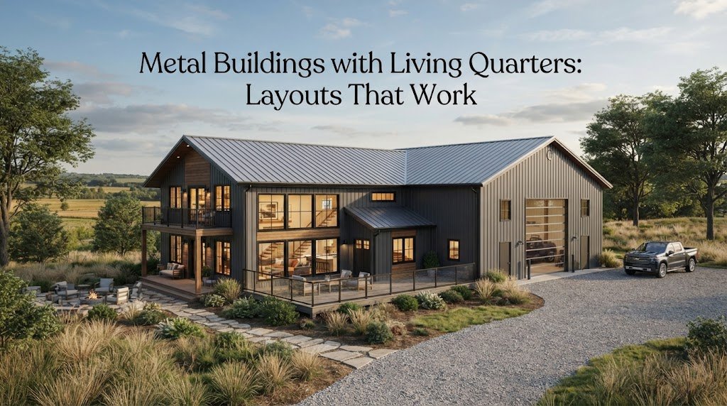 Metal Buildings with Living Quarters: Layouts That Work