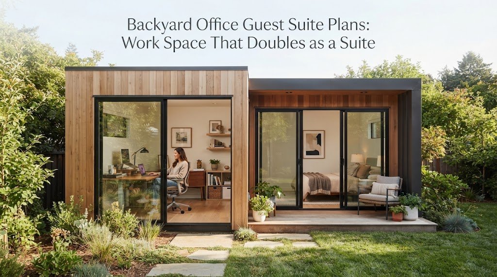 Backyard Office Guest Suite Plans: Work Space That Doubles as a Suite