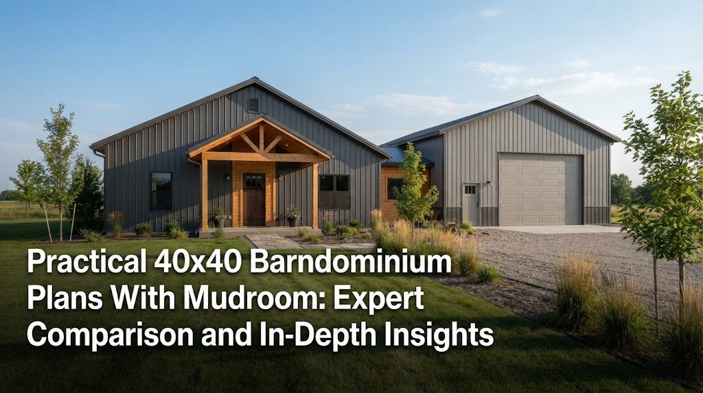 Top x40 Barndominium Plans with Mudroom for Homeowners