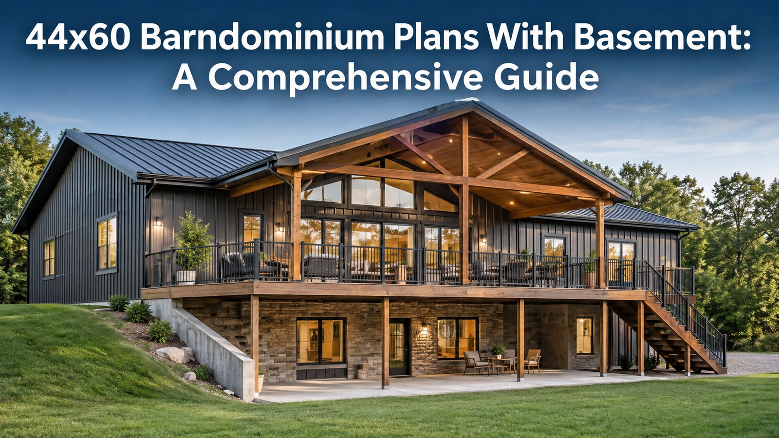 44×60 Barndominium Plans with Basement: Smart Designs