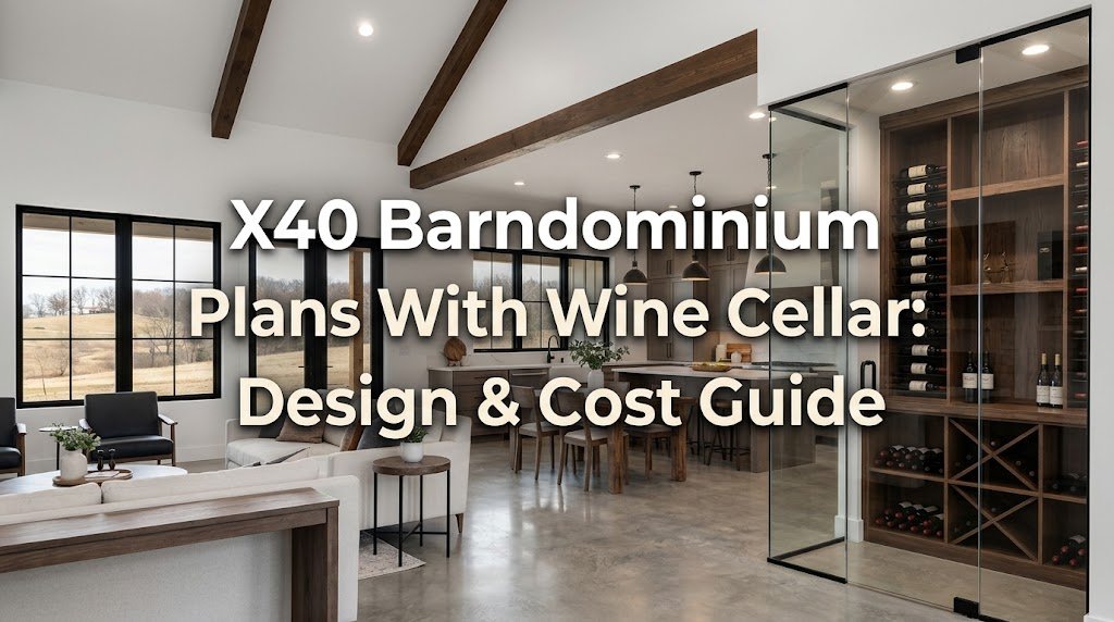 40×40 Barndominium Plans with Wine Cellar: Design & Cost Insights