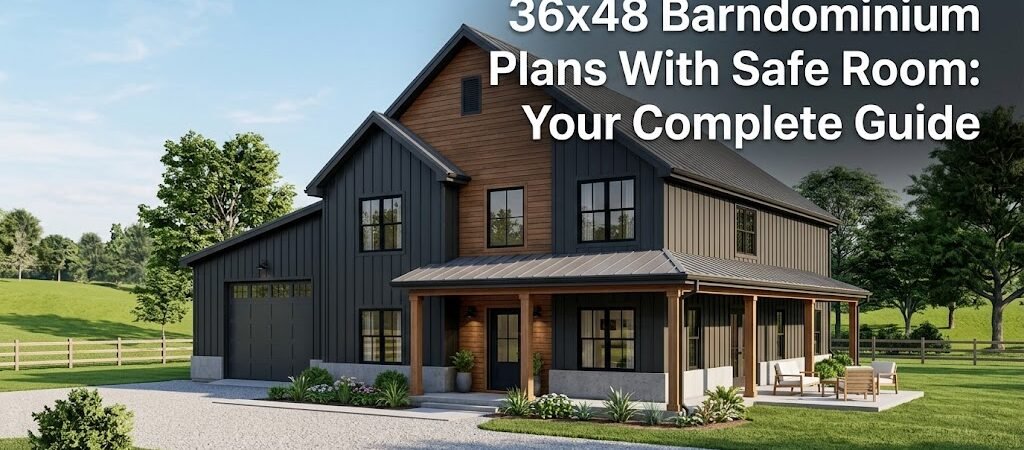 Barndominium Plans with Safe Room: The Ideal 36×48 Layout