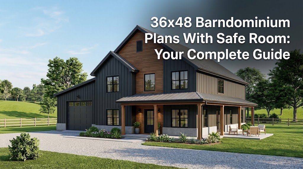 Barndominium Plans with Safe Room: The Ideal 36×48 Layout