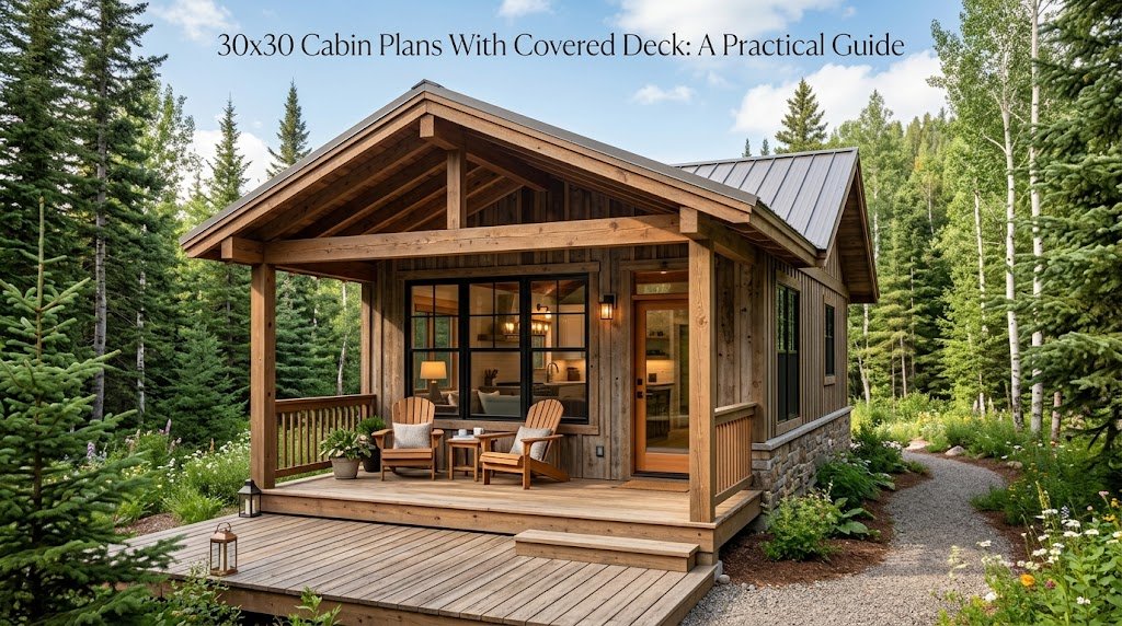 30×30 Cabin Plans With Covered Deck: Your Ideal Design