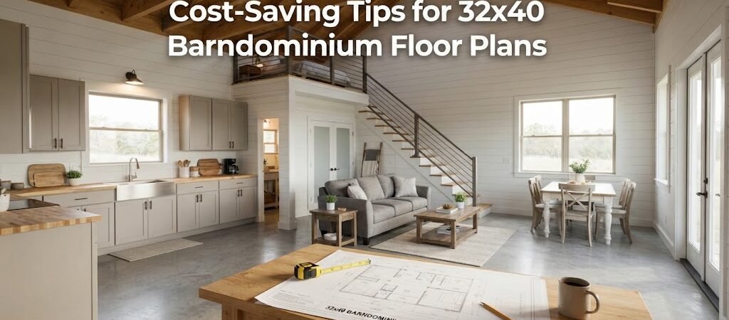 Cost-Saving Strategies for 32×40 Barndominium Plans
