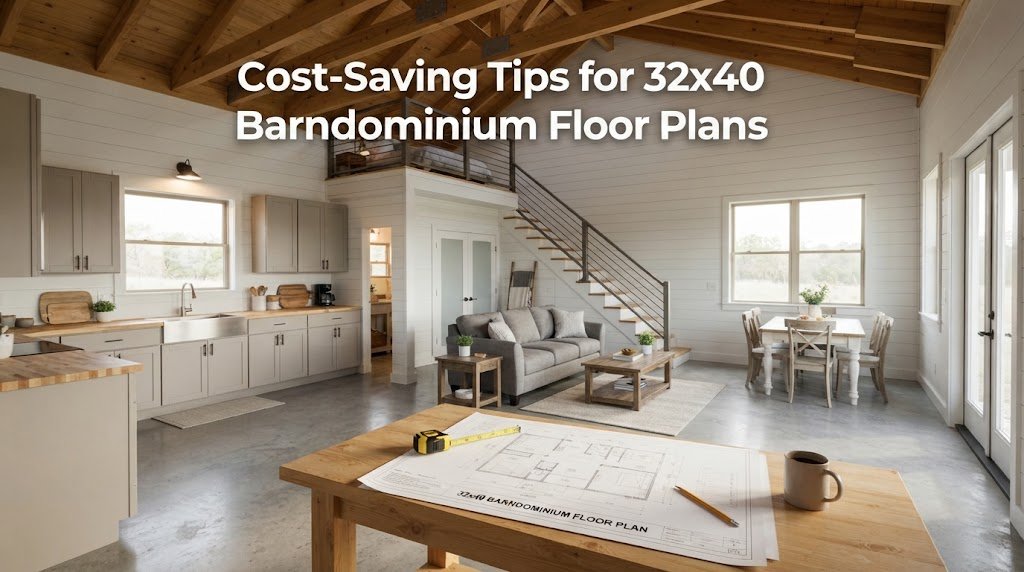Cost-Saving Strategies for 32×40 Barndominium Plans