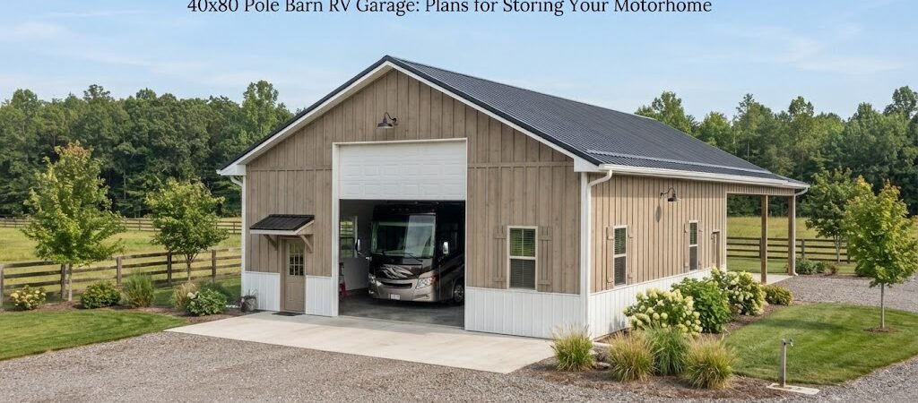 40×80 Pole Barn RV Garage: Plans for Storing Your Motorhome