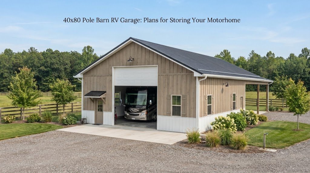 40×80 Pole Barn RV Garage: Plans for Storing Your Motorhome