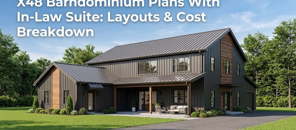 X48 Barndominium Plans with In-Law Suite: Layouts & Costs