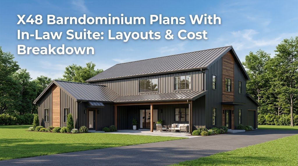X48 Barndominium Plans with In-Law Suite: Layouts & Costs