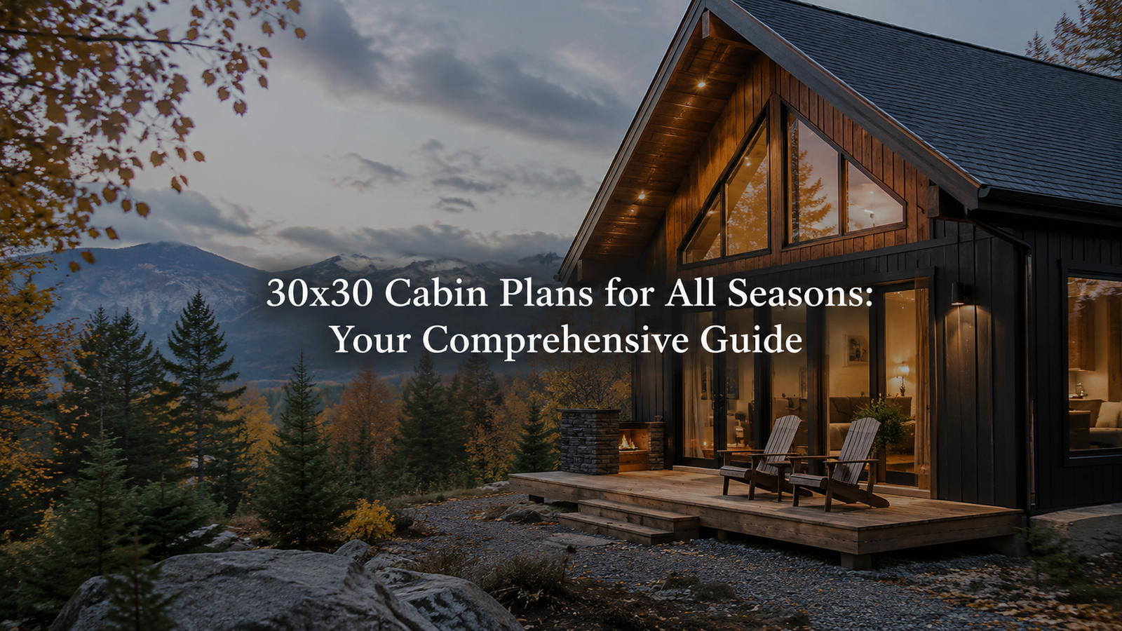 30×30 Cabin Plans: Comfort Year-Round for Homeowners