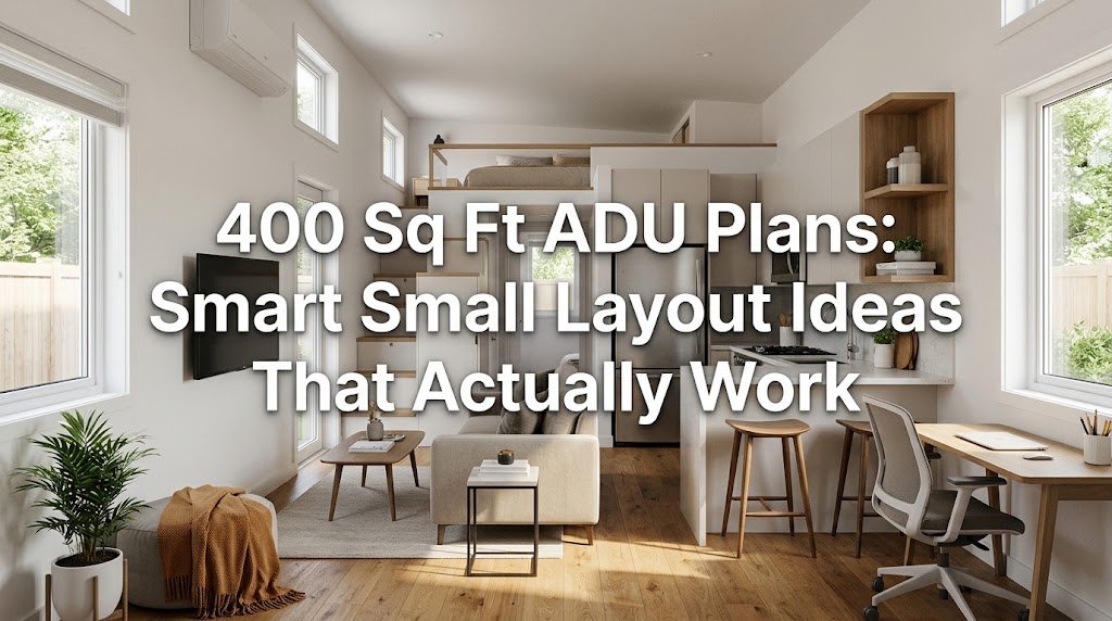 400 Sq Ft ADU Plans: Efficient Layouts for Smart Living