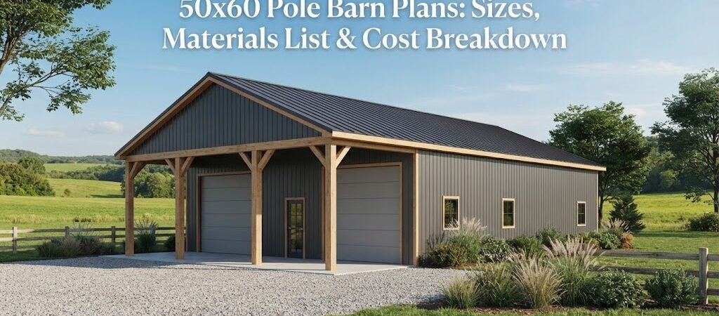 50×60 Pole Barn Plans: Sizes, Materials List & Cost Breakdown