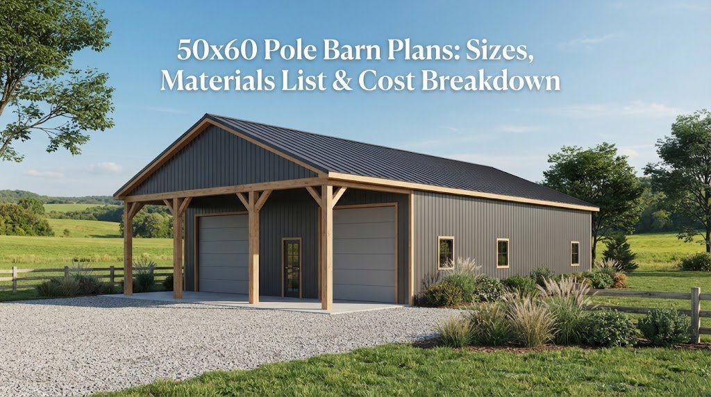 50×60 Pole Barn Plans: Sizes, Materials List & Cost Breakdown