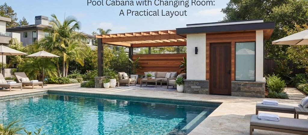 Pool Cabana with Changing Room: A Practical Layout