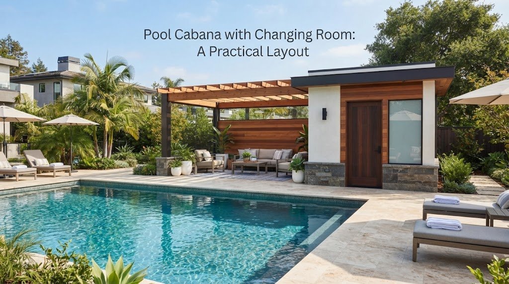 Pool Cabana with Changing Room: A Practical Layout